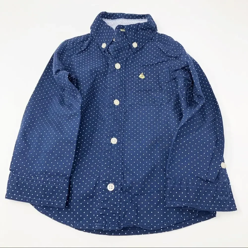 Carter’s 100% Cotton Blue Button Down Shirt 24M